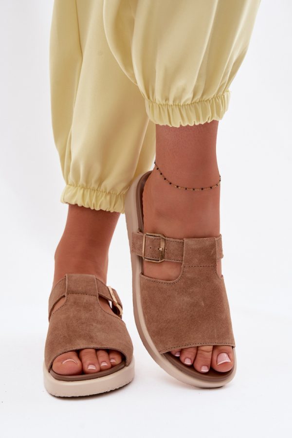 brown Platform sandals model 226519 Step in style