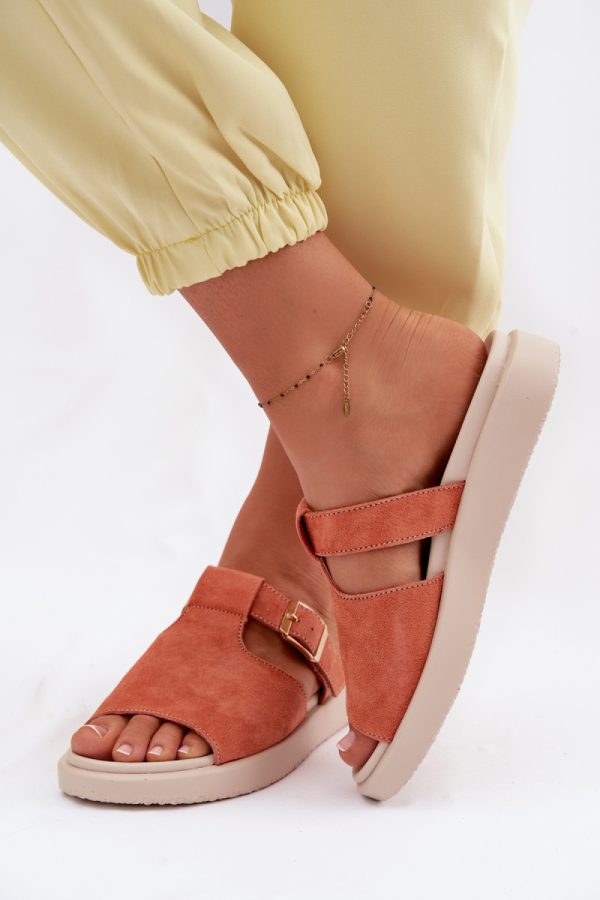 orange Platform sandals model 226520 Step in style