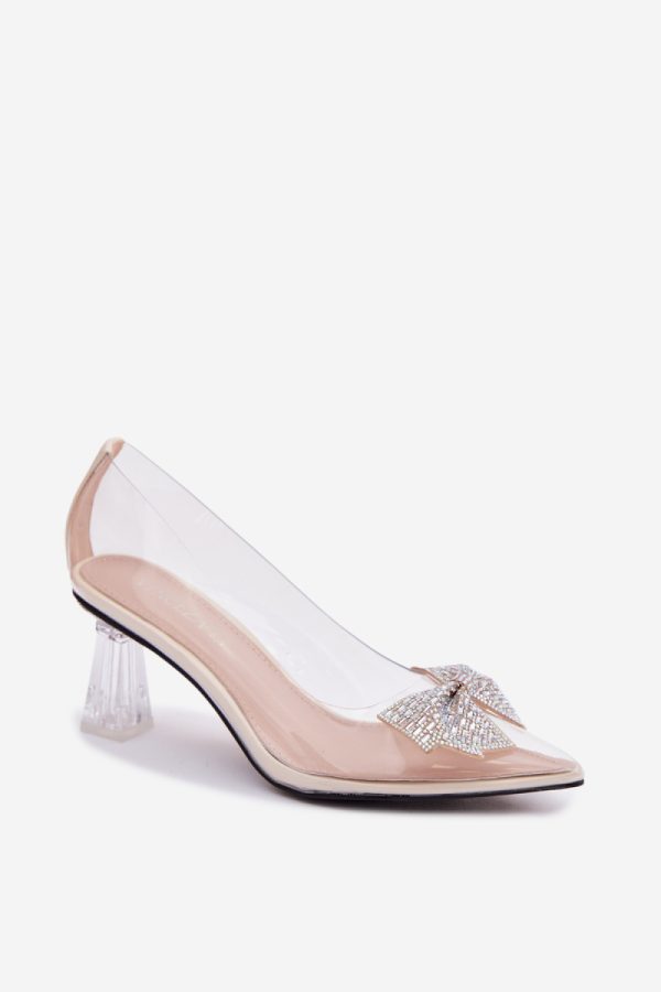 beige Block heel pumps model 226541 Step in style