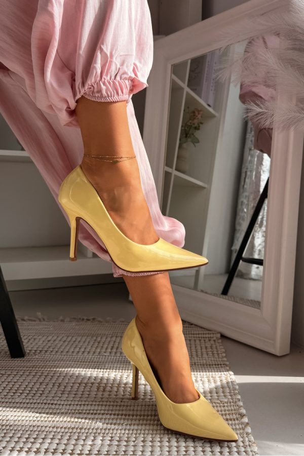 yellow High heels model 226548 Step in style