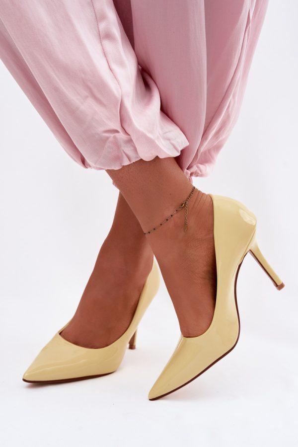 yellow High heels model 226548 Step in style