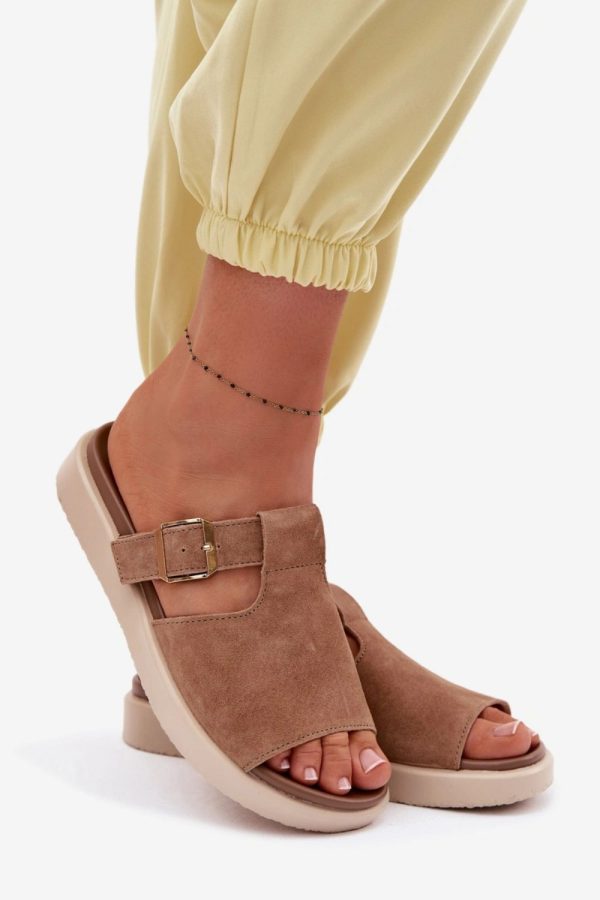 brown Platform sandals model 226519 Step in style