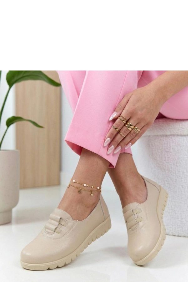 Beige Half Shoes....Fabric, Footbed and Heel Height