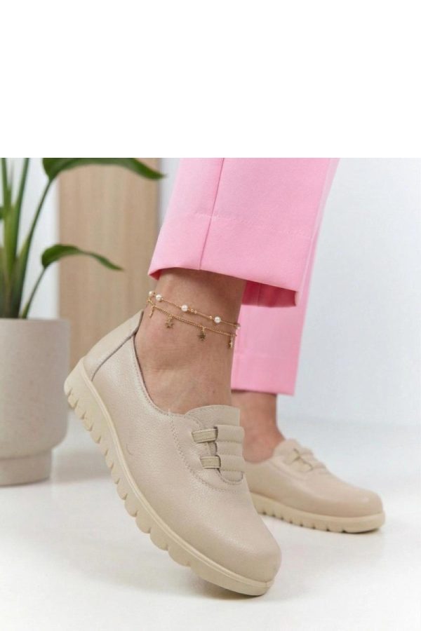 Beige Half Shoes....Fabric, Footbed and Heel Height