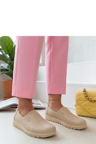 Beige Half Shoes....Fabric, Footbed and Heel Height