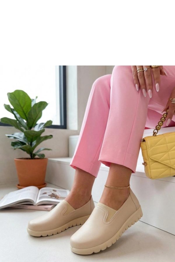 Beige Half Shoes....Fabric, Footbed and Heel Height