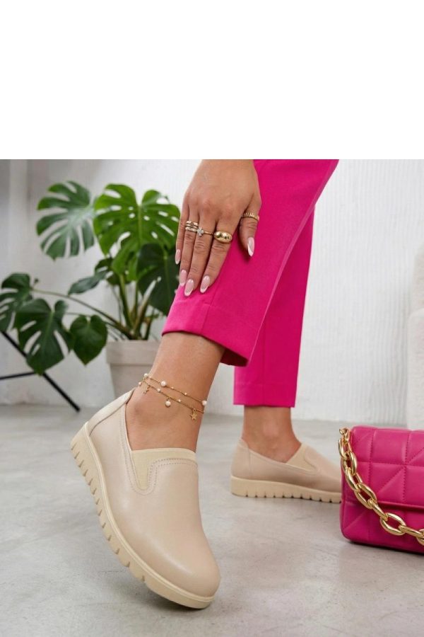 Beige Half Shoes....Fabric, Footbed and Heel Height