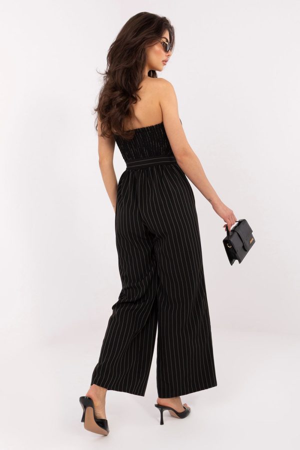 Black Suit in Playsuits For Women with Spandex and Polyester