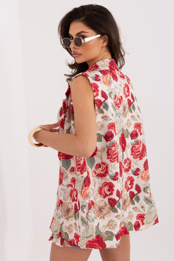 Red Gilet in Jackets, Vests For Women with Spandex and Polyester