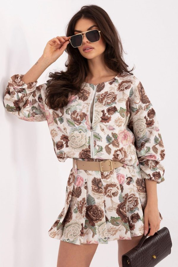 brown Skort model 226631 Italy Moda