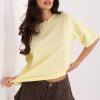 Yellow T-shirt in Women`s Tops, T-shirts, Singlets with Cotton and Spandex