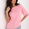 Pink T-shirt in Women`s Tops, T-shirts, Singlets with Cotton and Spandex