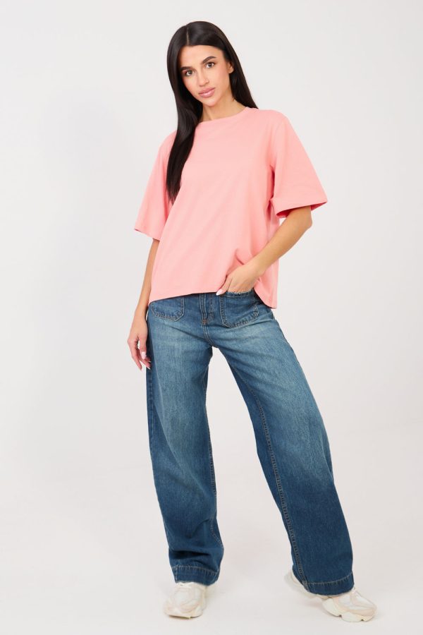 Pink T-shirt in Women`s Tops, T-shirts, Singlets with Cotton and Spandex