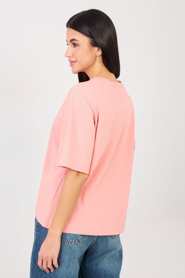 Pink T-shirt in Women`s Tops, T-shirts, Singlets with Cotton and Spandex