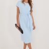 Blue Daydress in Day Dresses with Cotton and Spandex