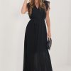 Black Daydress in Day Dresses with Spandex, Polyester and Viscose