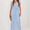 Blue Daydress in Day Dresses with Spandex, Polyester and Viscose