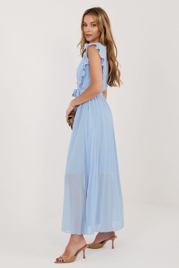 Blue Daydress in Day Dresses with Spandex, Polyester and Viscose