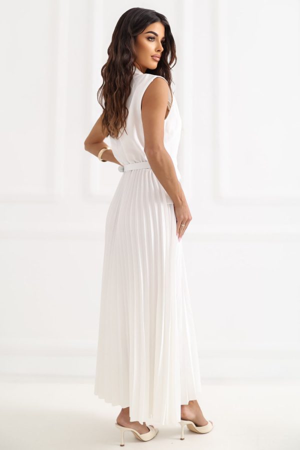 Beige Daydress in Day Dresses with Spandex, Polyester and Viscose