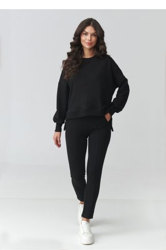 Black Set in Pants, Trousers, Shorts with Cotton and Spandex