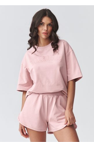 Pink Set in Pants, Trousers, Shorts with Cotton and Spandex