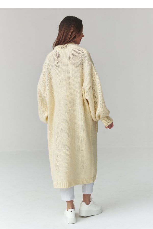 Yellow Cardigan in Cardigans For Women, Ponchos with Acrylic, Polyamide, Polyester and Wool