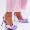 1122088 violet Heel sandals model 226911 Step in style