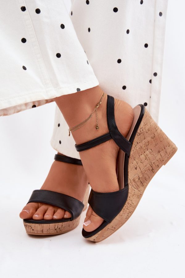 black Heel sandals model 226913 Step in style