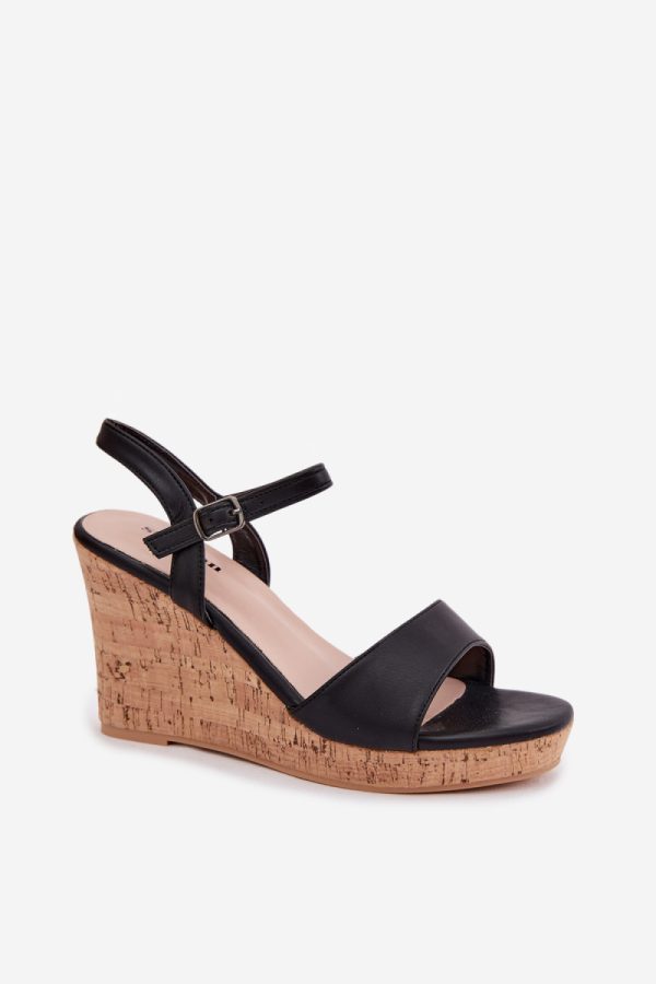 black Heel sandals model 226913 Step in style