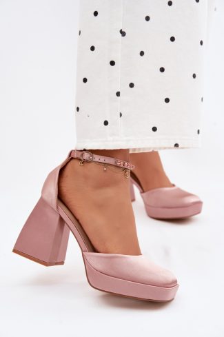pink Heel sandals model 226915 Step in style