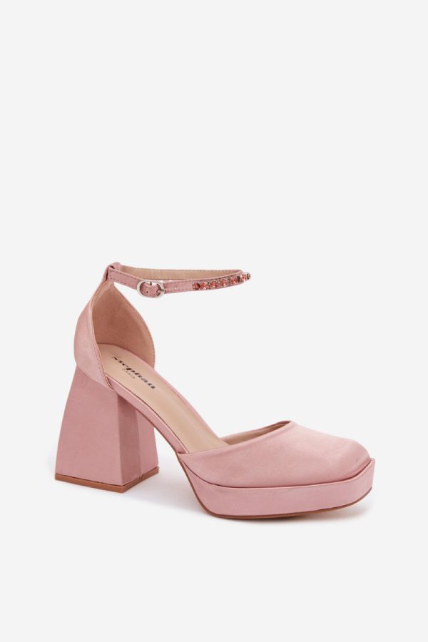 pink Heel sandals model 226915 Step in style