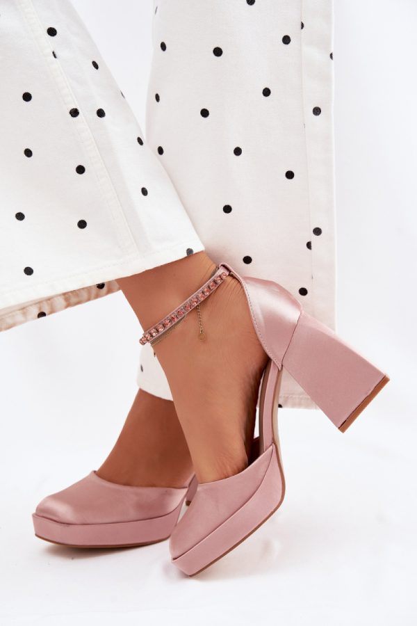 pink Heel sandals model 226915 Step in style