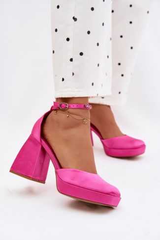 pink Heel sandals model 226916 Step in style