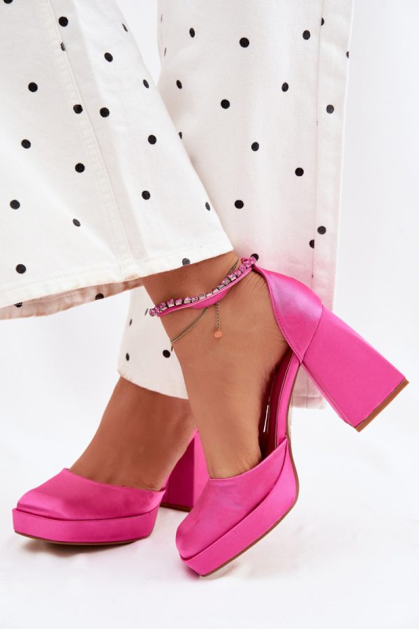 pink Heel sandals model 226916 Step in style