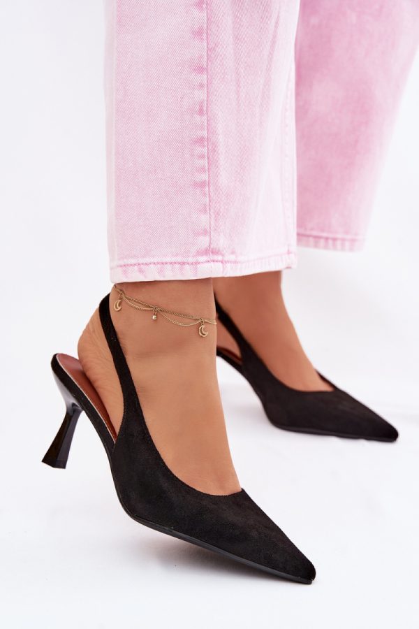 black Heel sandals model 226917 Step in style