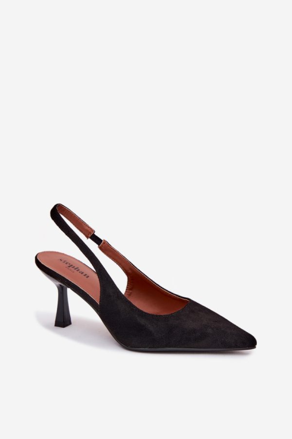 black Heel sandals model 226917 Step in style