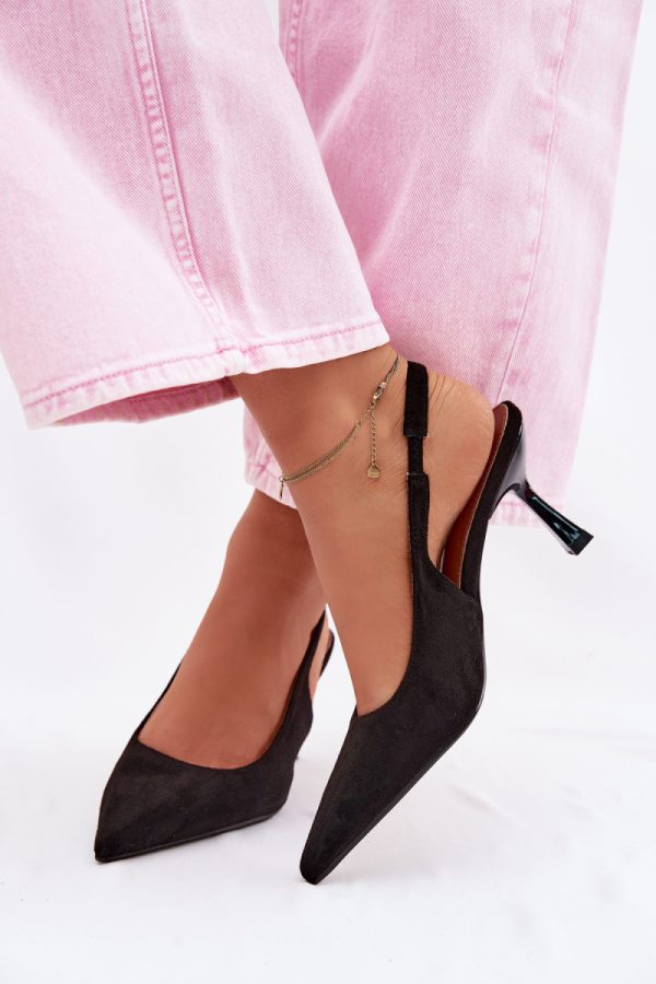 black Heel sandals model 226917 Step in style
