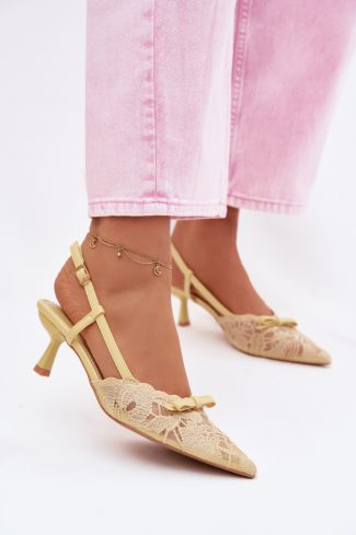 1122129 yellow Heel sandals model 226926 Step in style