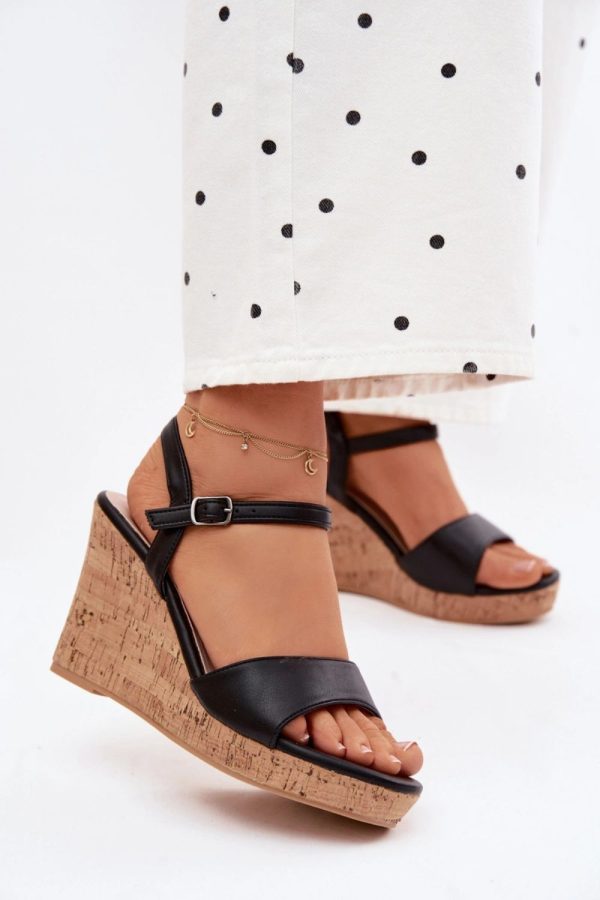 black Heel sandals model 226913 Step in style
