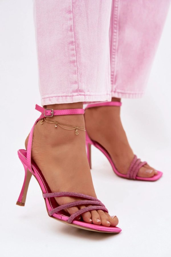 pink Heel sandals model 226921 Step in style