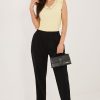 Black Corduroy Trousers in Pants, Trousers, Shorts with Polyester