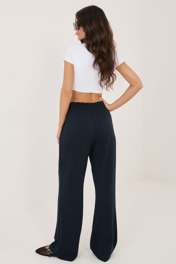Navy Blue Tracksuit Trousers in Pants, Trousers, Shorts with Spandex and Viscose
