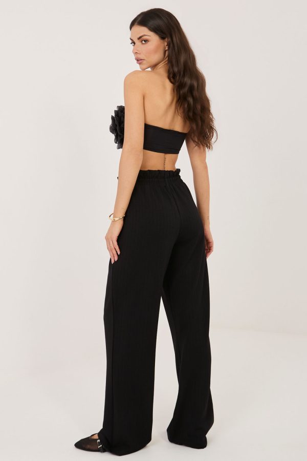 Black Tracksuit Trousers in Pants, Trousers, Shorts with Spandex and Viscose