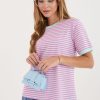 Blue T-shirt in Women`s Tops, T-shirts, Singlets with Cotton