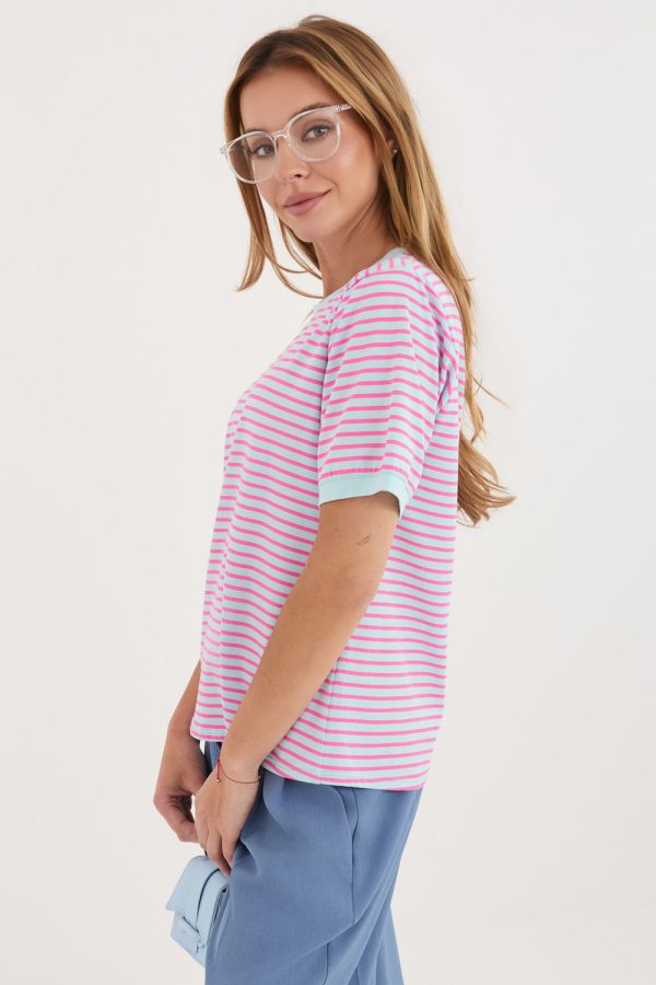 Blue T-shirt in Women`s Tops, T-shirts, Singlets with Cotton