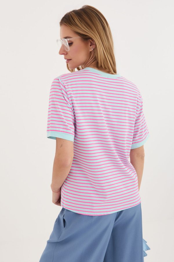 Blue T-shirt in Women`s Tops, T-shirts, Singlets with Cotton