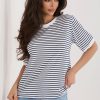 Navy Blue T-shirt in Women`s Tops, T-shirts, Singlets with Cotton