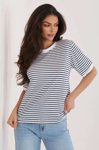 Navy Blue T-shirt in Women`s Tops, T-shirts, Singlets with Cotton