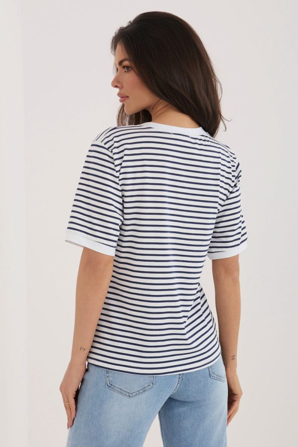 Navy Blue T-shirt in Women`s Tops, T-shirts, Singlets with Cotton