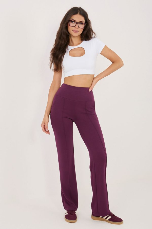 Violet Tracksuit Trousers in Pants, Trousers, Shorts with Spandex and Viscose